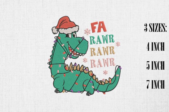 Cute Christmas Dinosaur Fa Rawr Rawr Review