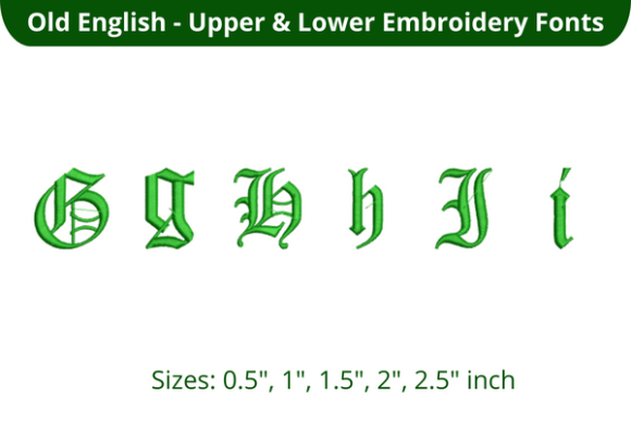 Old English Font GHI: A Craft Fair Review