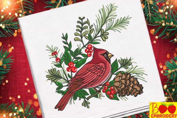 Review: Christmas Red Cardinal on a Tree for Apparel