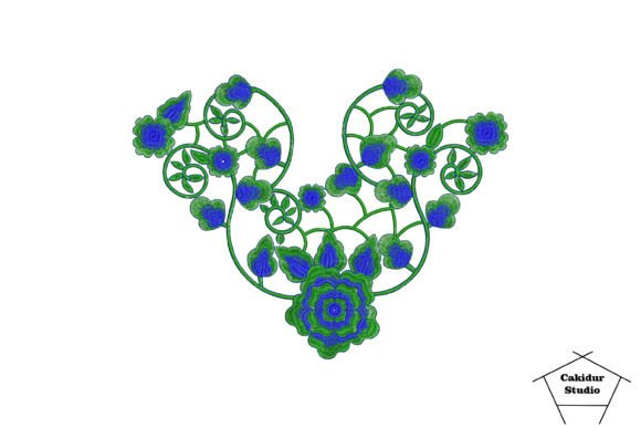 Review: Creeping Blue Flowers Embroidery Design