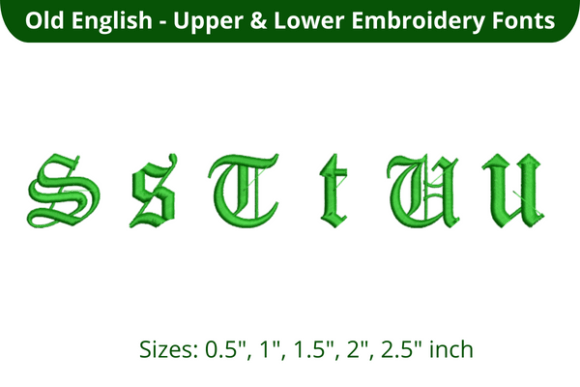 Reviewing Old English Font STU for Boutique Apparel